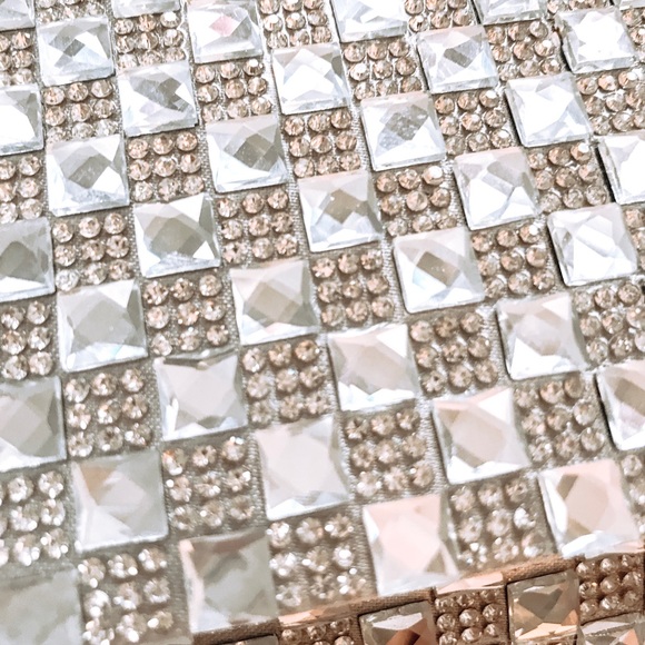 Laura Silver Rhinestone Clutch - Picture 6 of 6